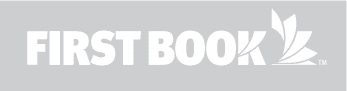 First Book primary logo in transparent white